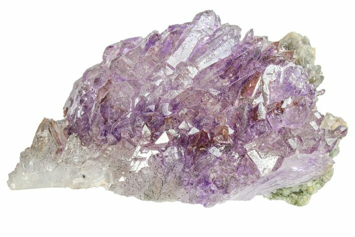 Amethyst Crystal Cluster with Hematite Inclusions - India #168777